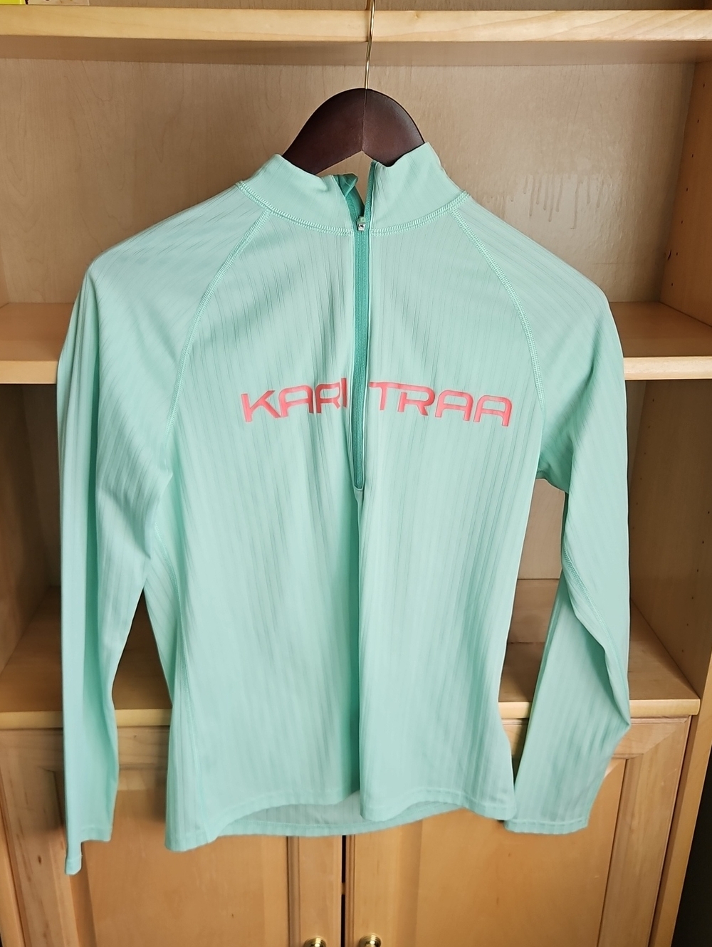 Kari Traa Women's Ella Half-Zip Lightweight Ribbed Long Sleeve Top